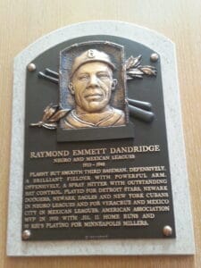 Plaque of Ray Dandridge at the National Baseball Hall of Fame, Photo from Penale52 (CC BY-SA 3.0)