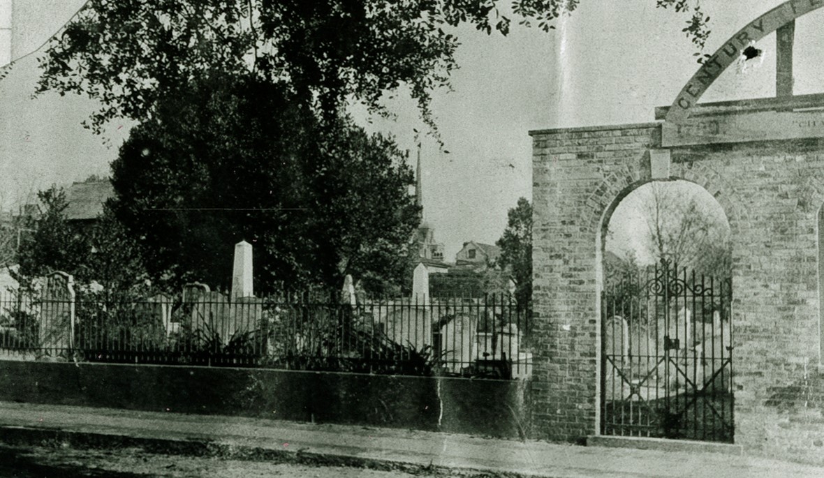 Brown Fellowship Society Cemetery Founded in 1790 (Avery Photograph Collection, Avery Research Center, College of Charleston)