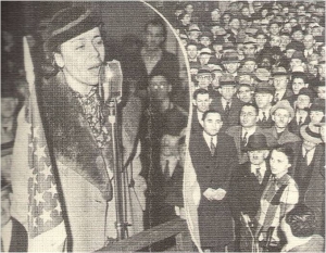 Grace Campbell Addressing a Harlem Rally