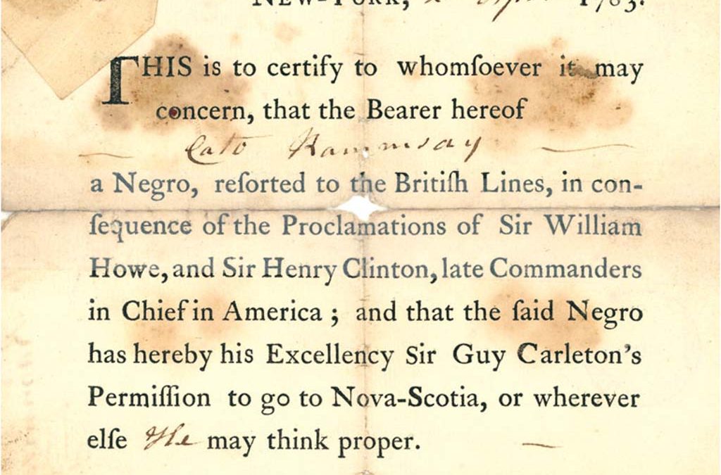 (1783) The Book of Negroes