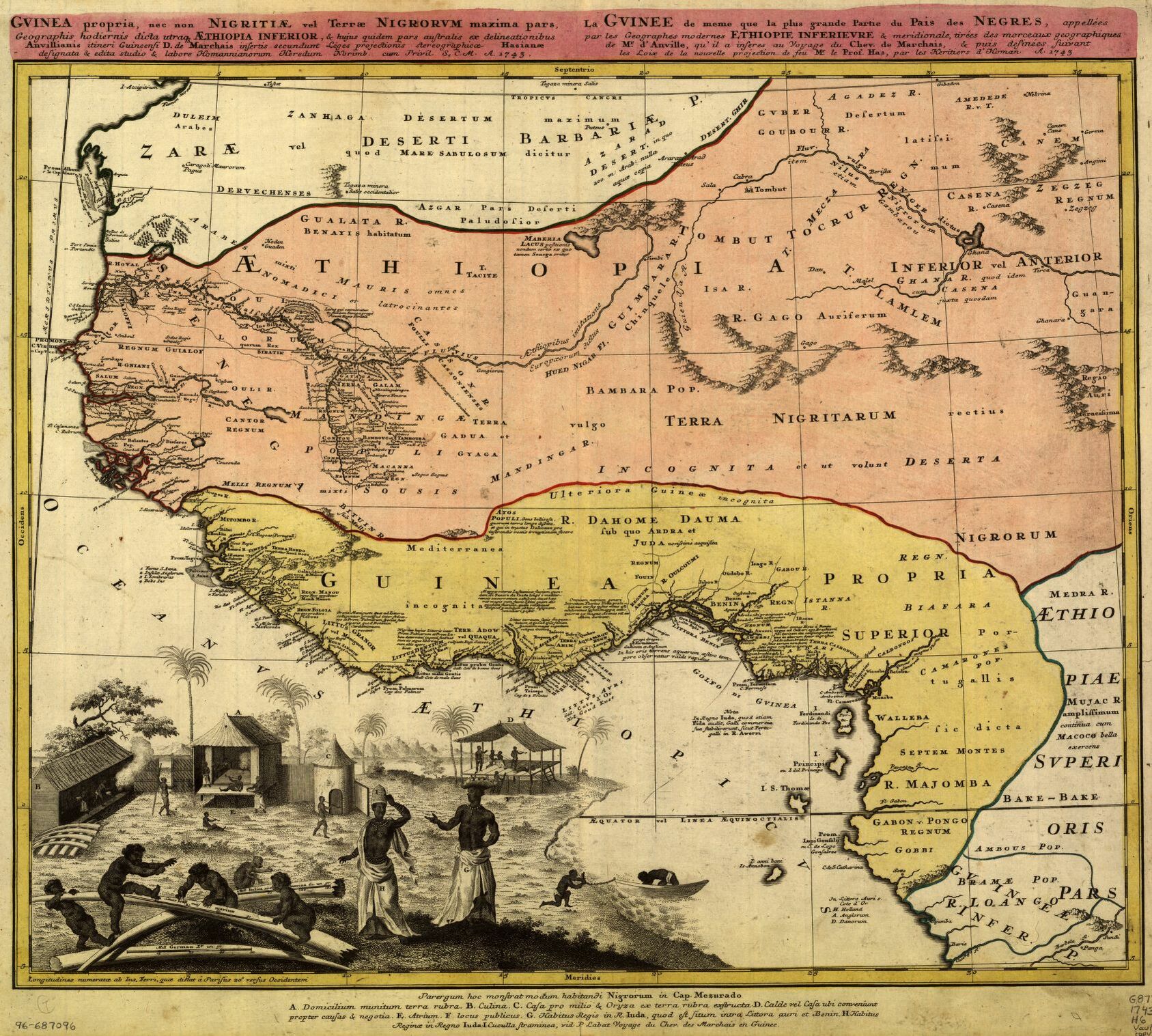 Guinea and Ethiopia regions, 1743