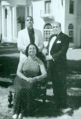 Harold and Helena Doley and Son in Front of Madam C.J. Walker Mansion|