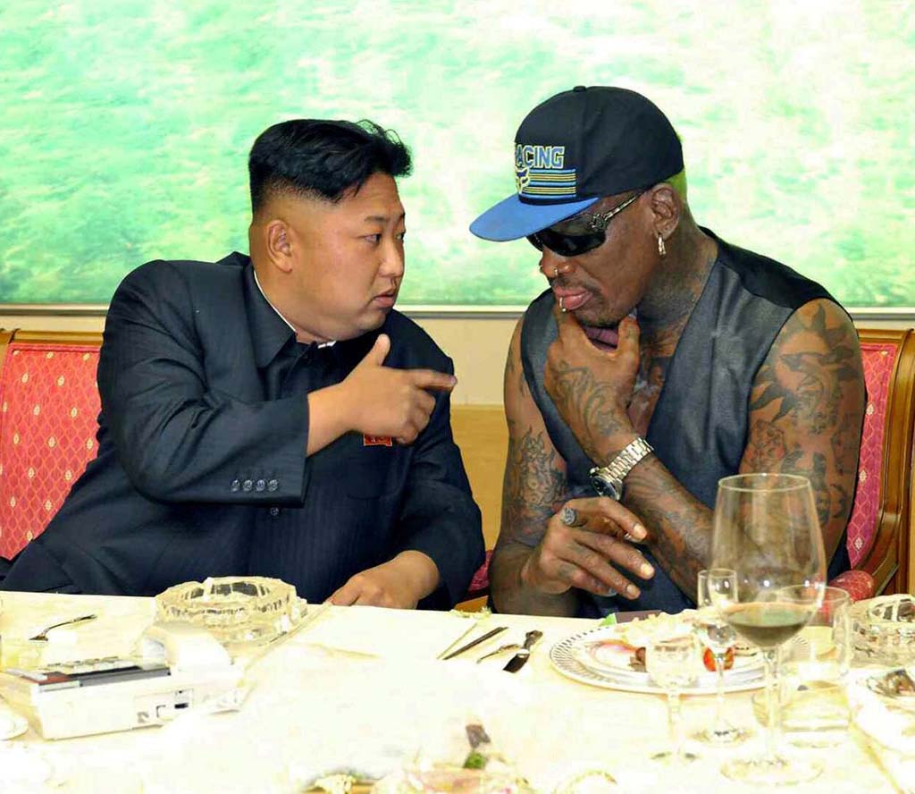 Kim Jong-un and Dennis Rodman, 2013