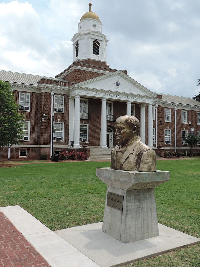 W.E.B. DuBois bust by Ayokunle Odeleye at Clark Atlanta University||