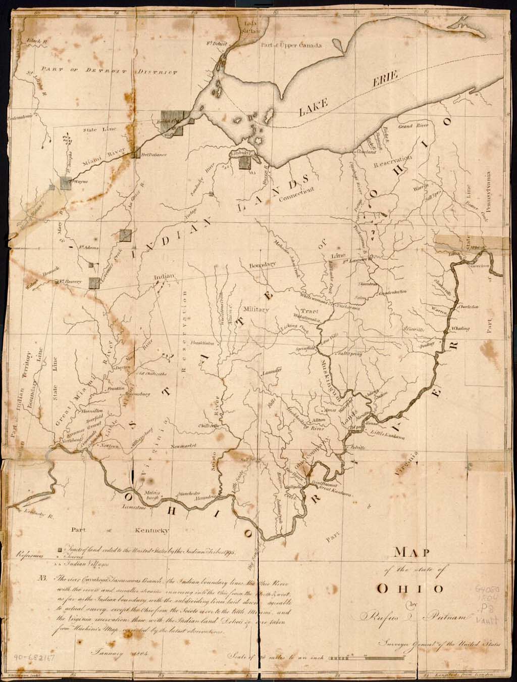 Map of Ohio, 1805