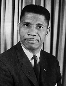 Medgar Evers in a press photo from around 1963.||Medgar Evers Statue on the Alcorn University Campus (Courtesy of Yulonda Sano)