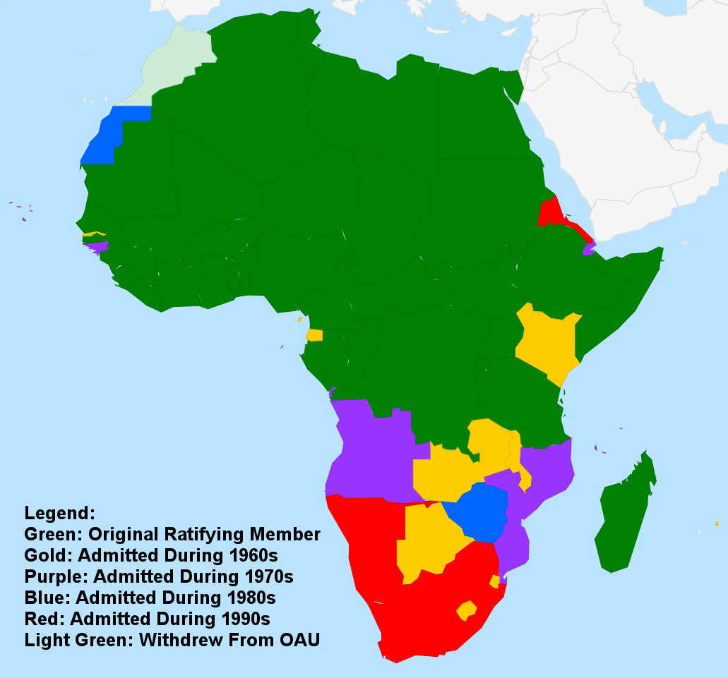 Organization of African Unity Map