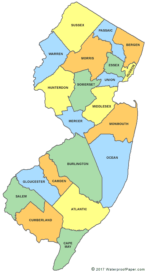 New Jersey counties