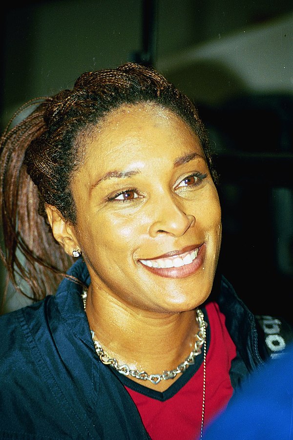 Zina Garrison at Pam Shriver Tennis Classic in Baltimore, December 12, 2001