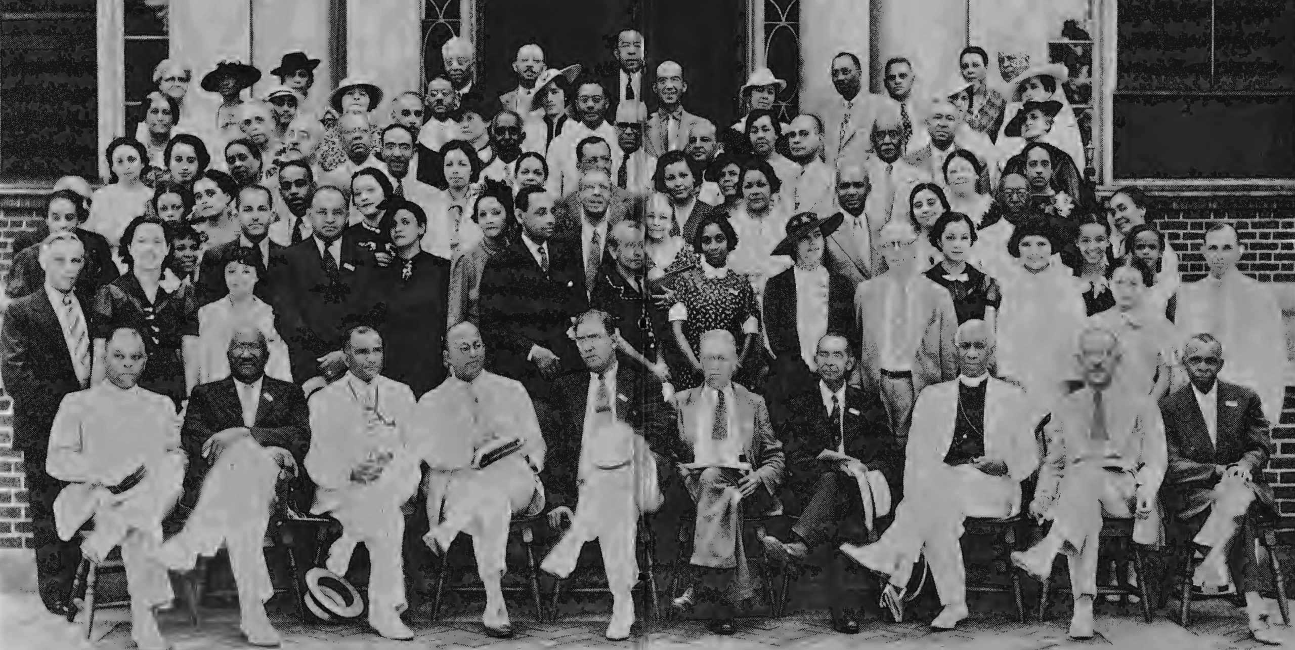 Members of Sigma Pi Phi Fraternity and their Wives at the 15th Annual Grand Boule, Atlanta, Georgia, August 13, 1937