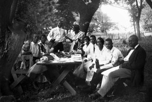 Backyard picnic, Lincoln, Nebraska, ca. 1910-1925