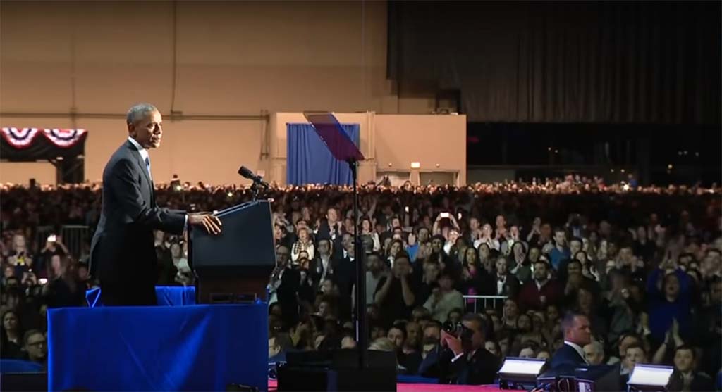 Barack Obama Delivers Farewell Address