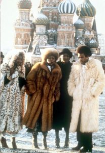 Boney M in Front of St. Basil Cathederal Red Square, Moscow, 1978