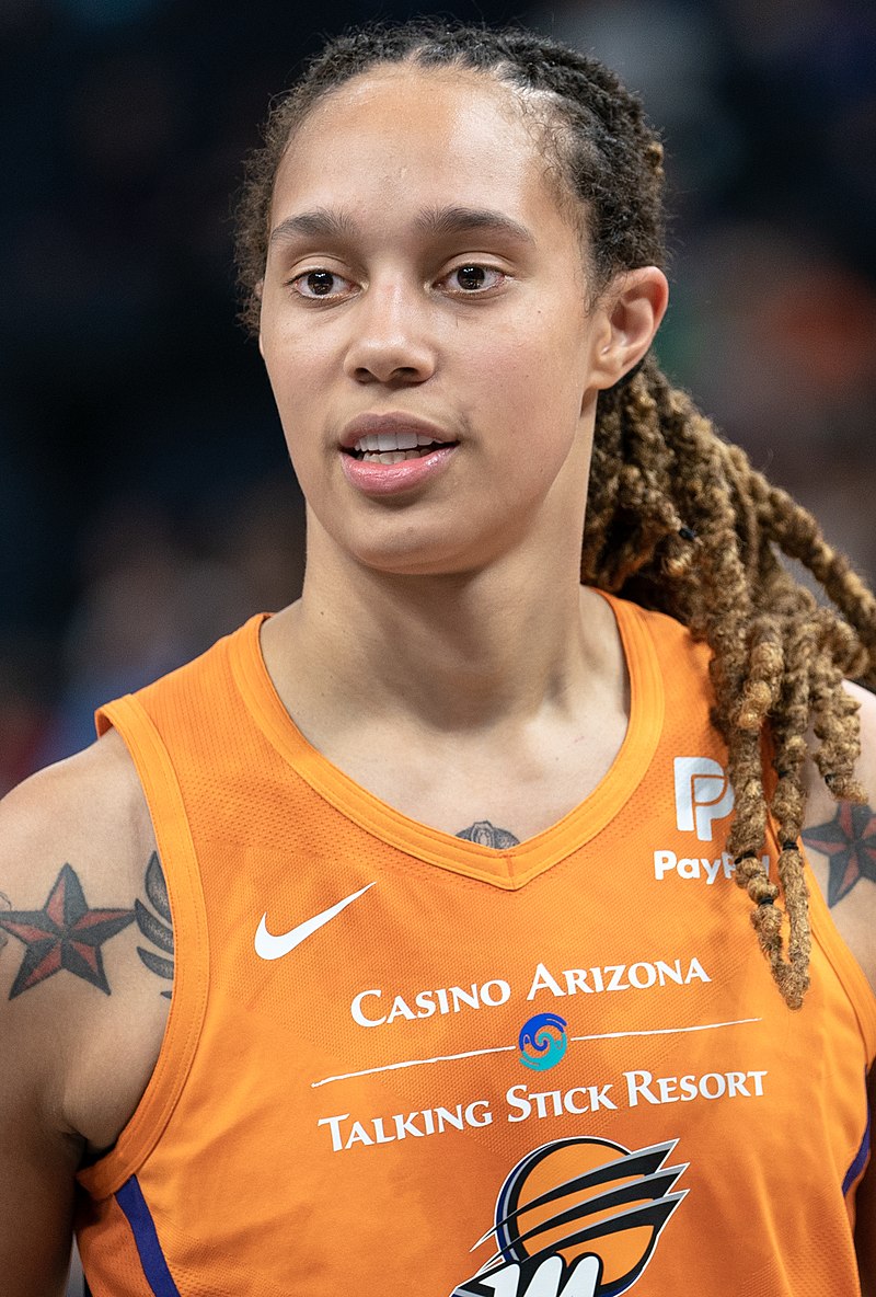 Brittney Griner (fair use)|Brittney Griner Playing in Russia (Newsweek)|Brittney Griner At Russian Airport Shortly Before Her Arrest