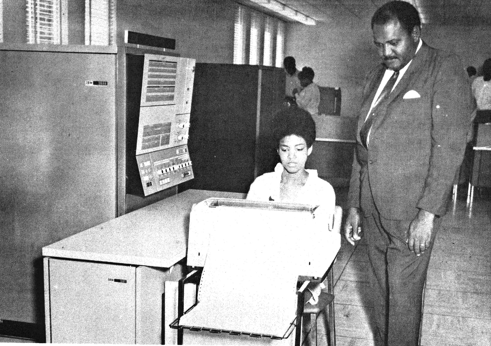 Clyde Foster with Trainee