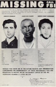 FBI Poster of Missing Civil Rights Workers 1964