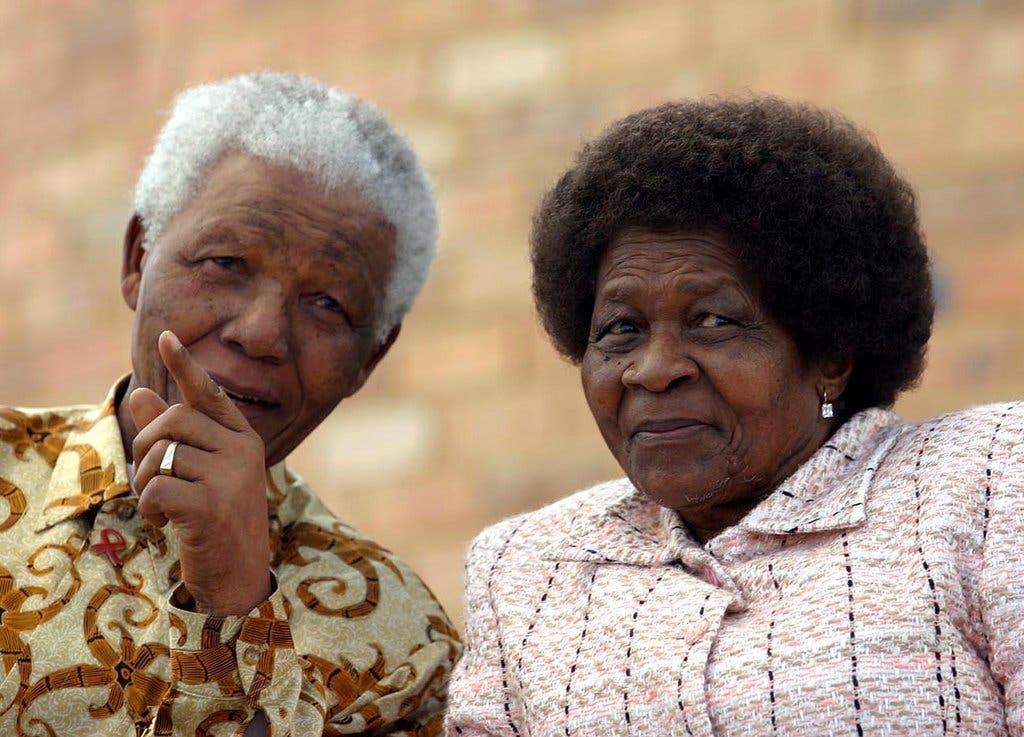 Nelson Mandela with Albertina Sisulu (New York Times)|Albertina Sisulu (South African History Online)