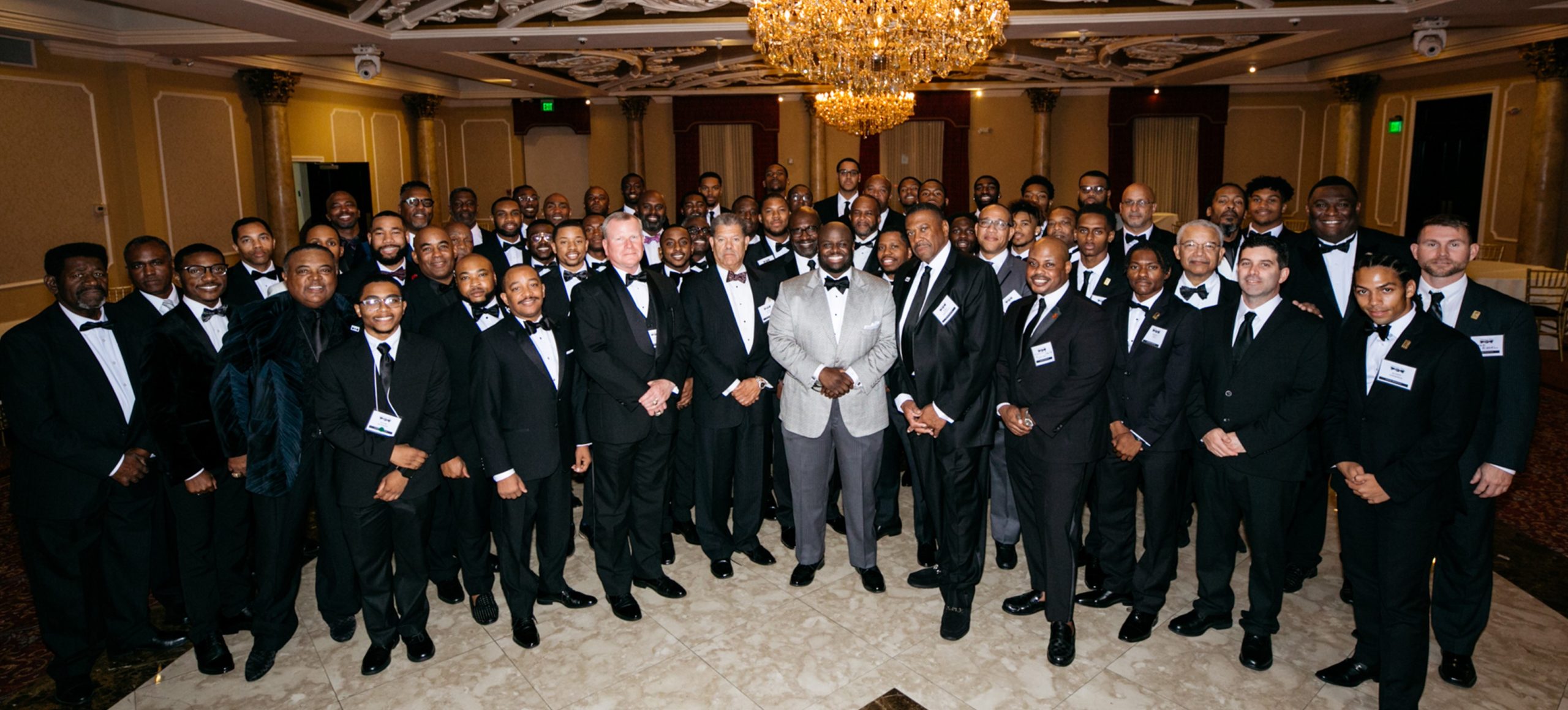 Tony Allen (in White Jacket) and the Men of Delaware State University, 2020