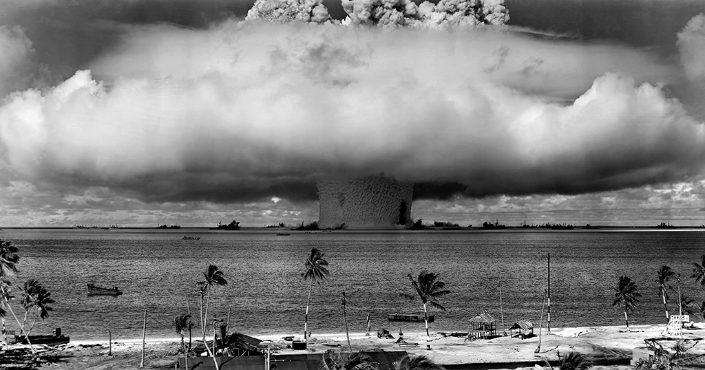 Baker Explosion, Operation Crossroads, Bikini Atoll, July 25, 1946<br />
Courtesy United States Department of Defense