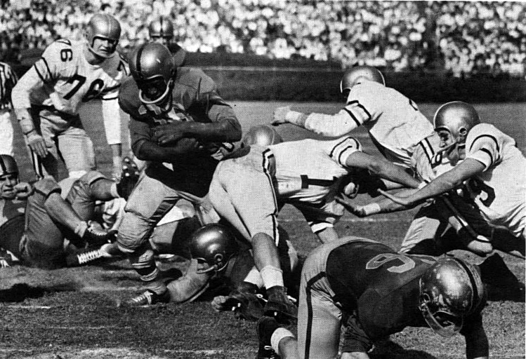 The 1956 Sugar Bowl Controversy, Bobby Grier at the 1956 Sugar Bowl Game (The Owl, 1956 Pitt Student Yearbook, p. 322)