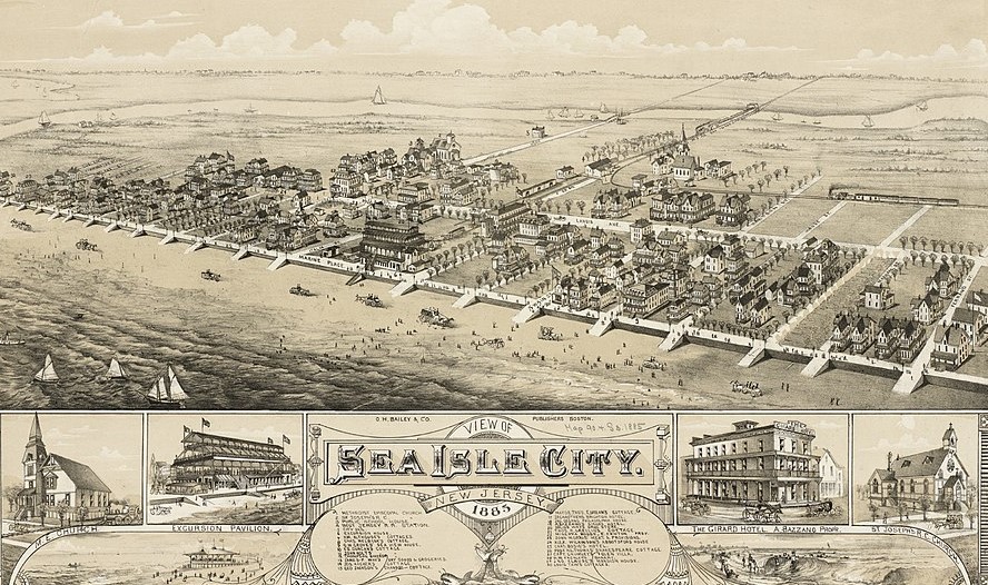 Sea Isle City, 1885 (public domain)